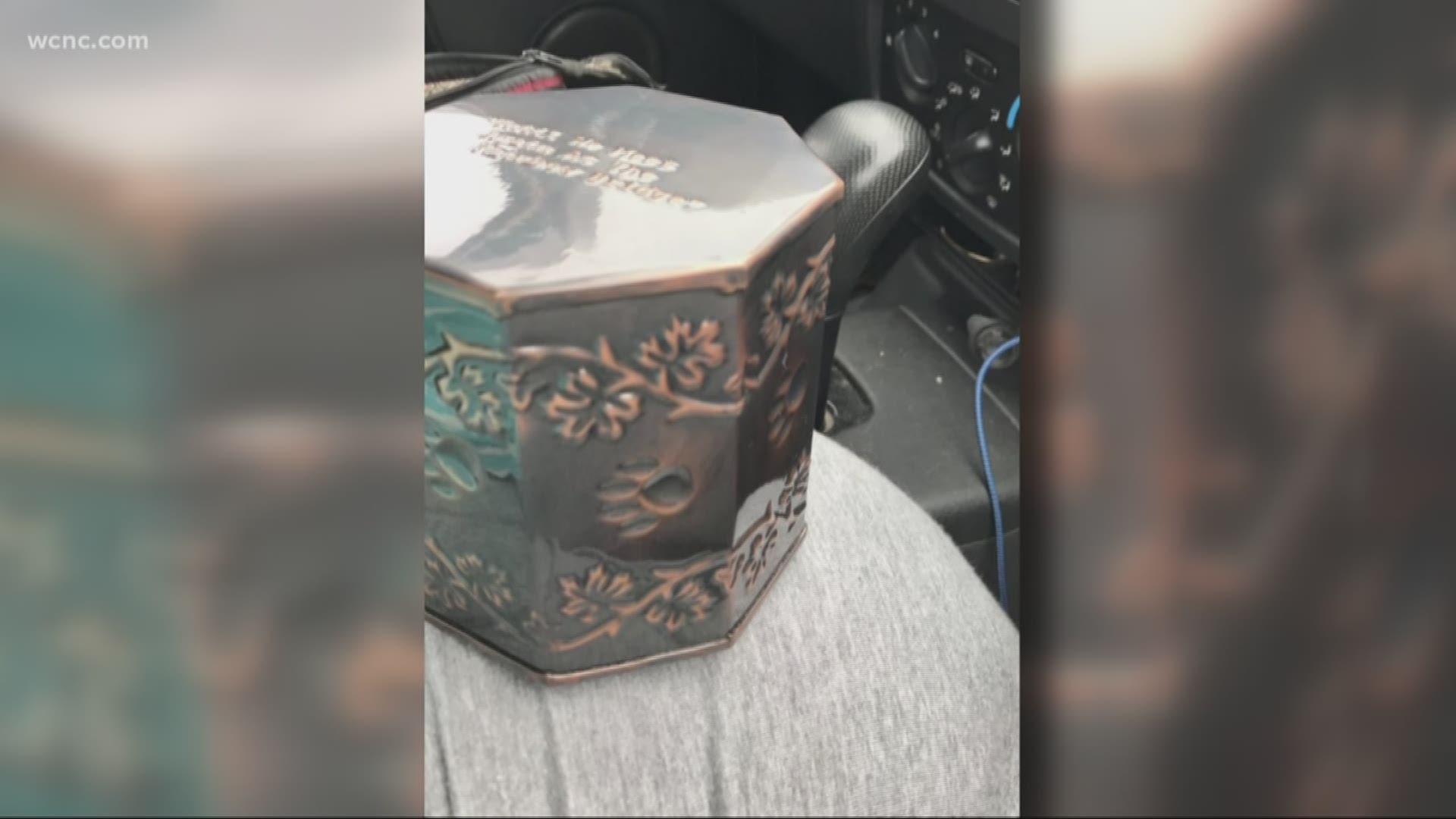 The woman who bought the urn thinks it may have been brought to the thrift store by mistake.