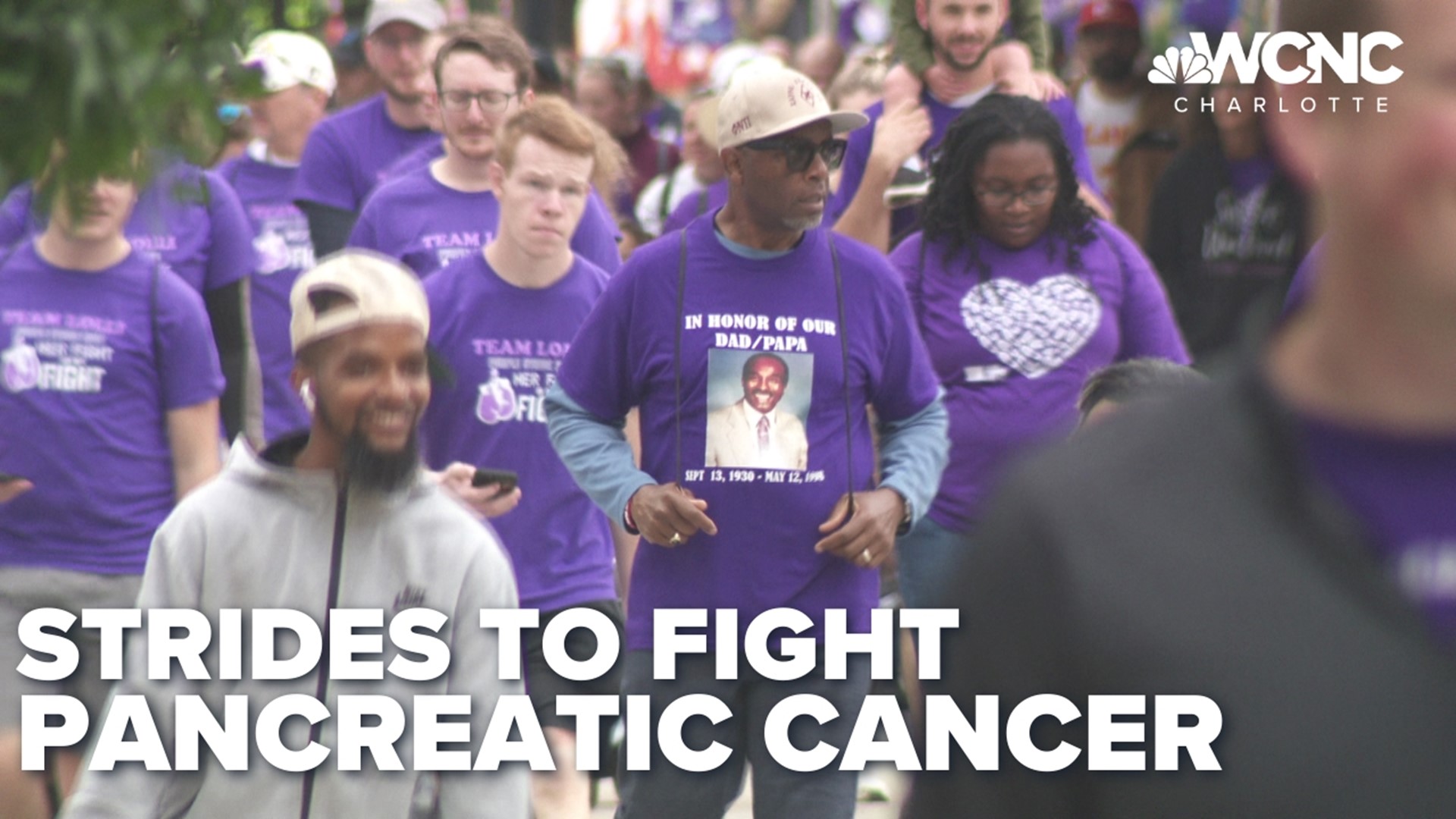 The PurpleStride walk raises money to help fight the disease.