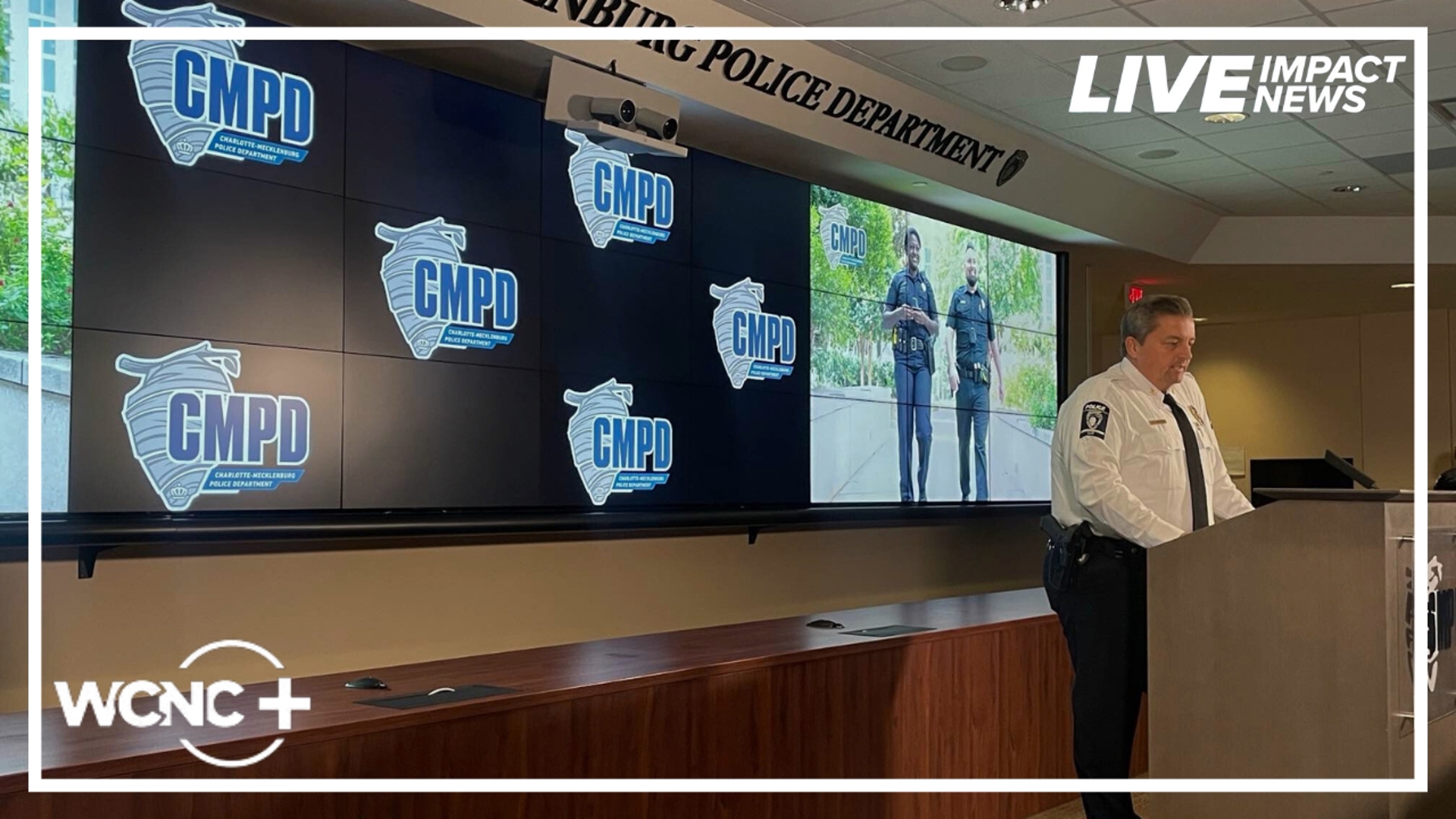 Jesse Pierre breaks down the latest CMPD crime numbers on WCNC+ Live Impact News 