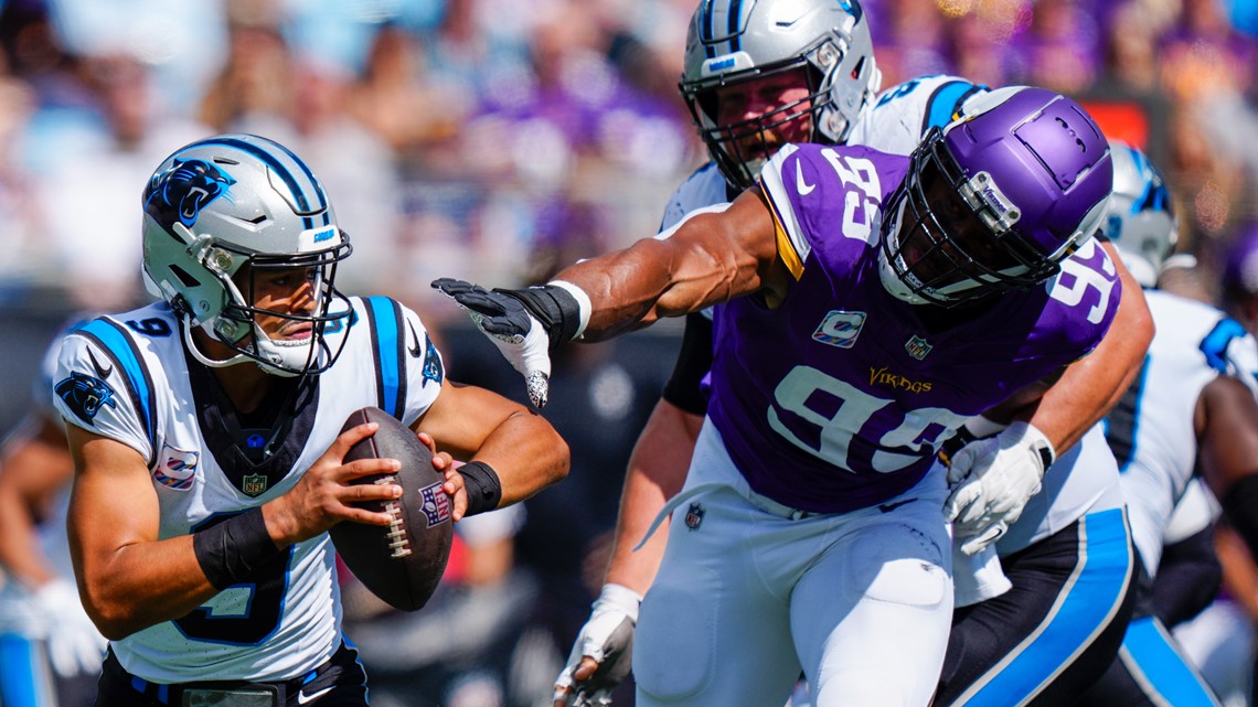 Panthers remain winless after loss to Vikings