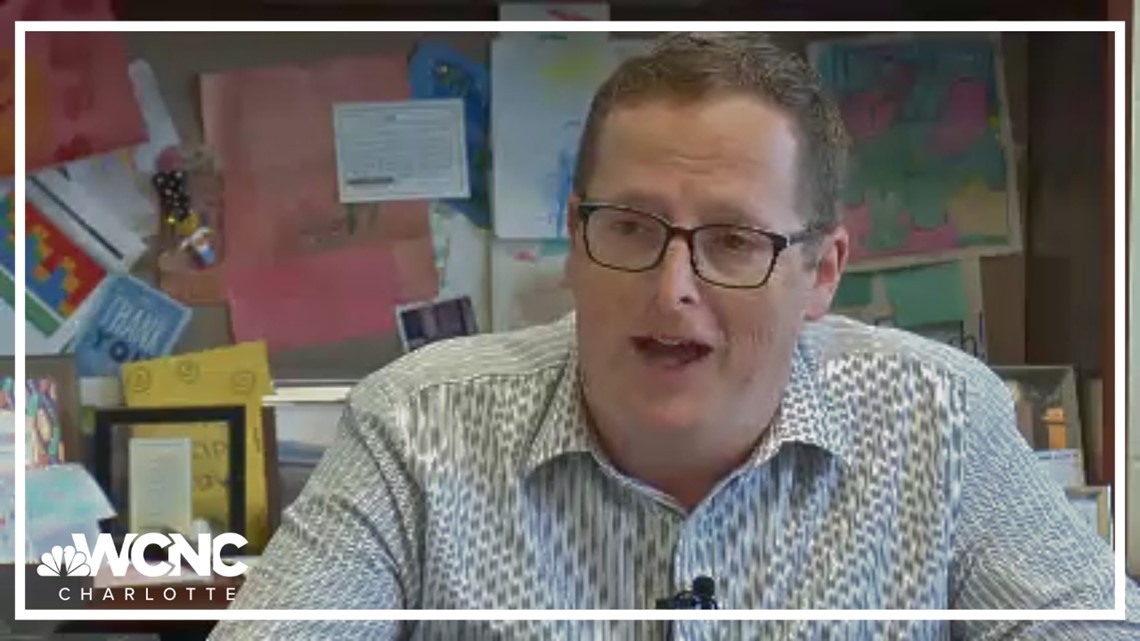 Pineville, NC principal's fullcircle moment