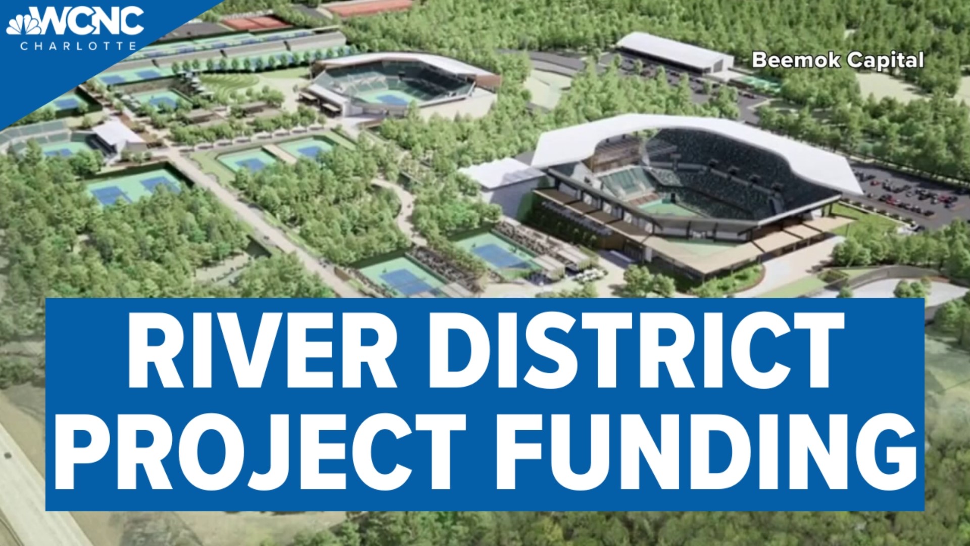 The tennis facility would be a big part of the 1,400-acre River District, which is aimed at revitalizing Charlotte’s west side.