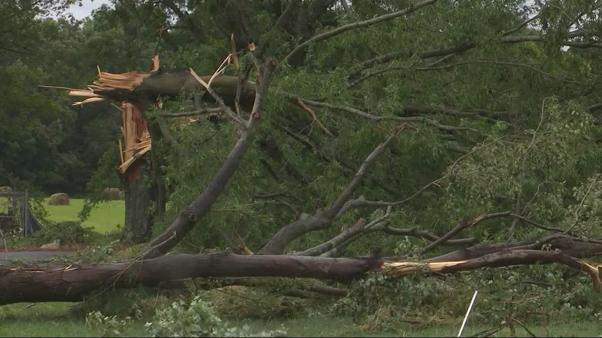 several homes were damaged or destroyed in the Iredell County area.