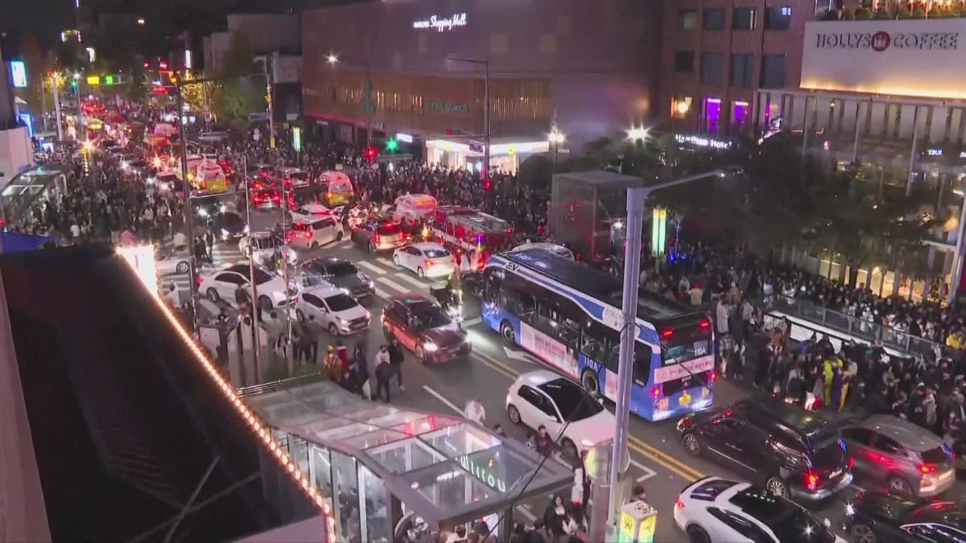 It remains unclear what led to the crowd surge in the nightlife district in Seoul, South Korea.