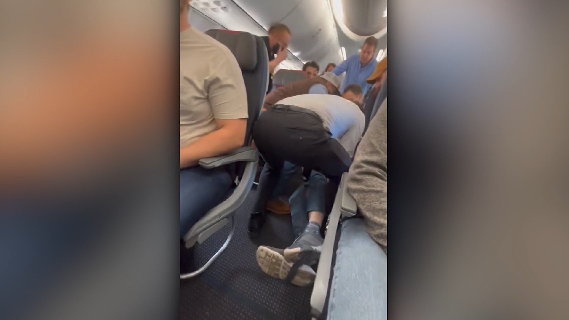 Authorities say an American Airlines flight was forced to make an emergency landing at a New Mexico airport after a disruptive passenger caused a disturbance.