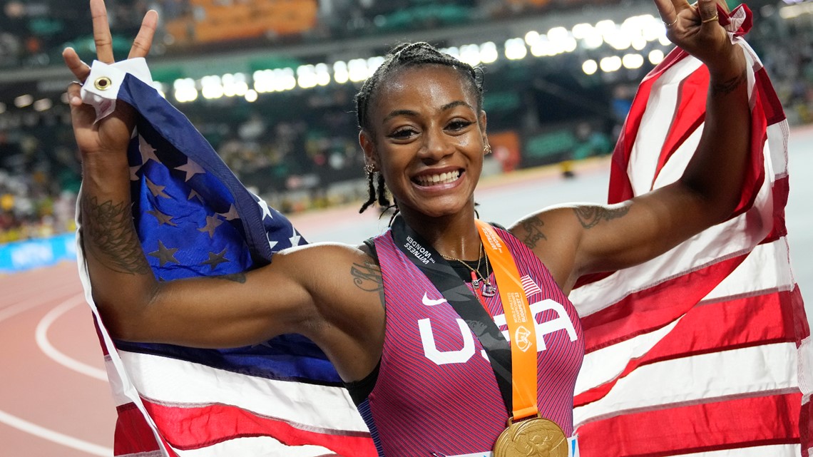 WATCH: Sha'Carri Richardson wins 100 meter world title | wcnc.com