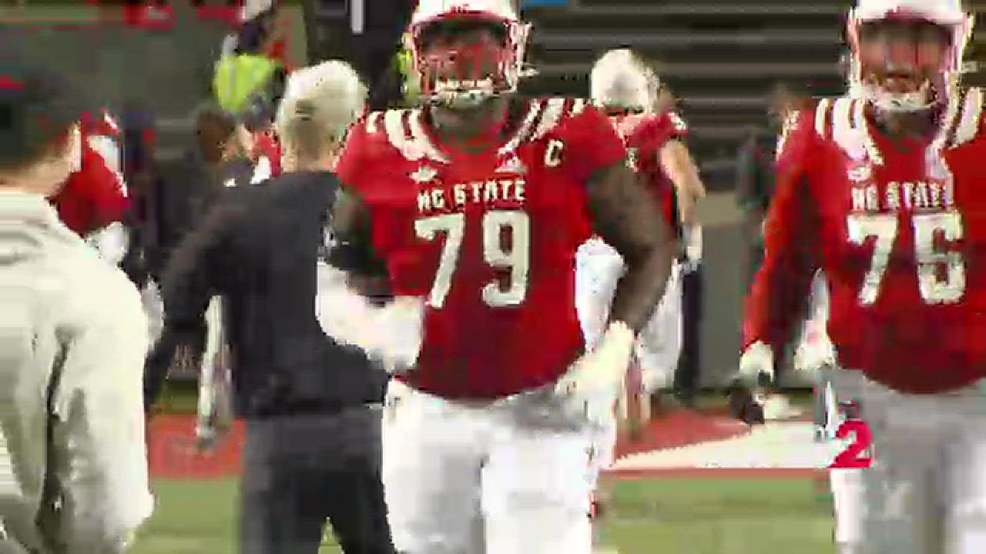 The Carolina Panthers have selected Charlotte native and NC State's Ikem ''Ickey'' Ekwonu in the 2022 NFL Draft.