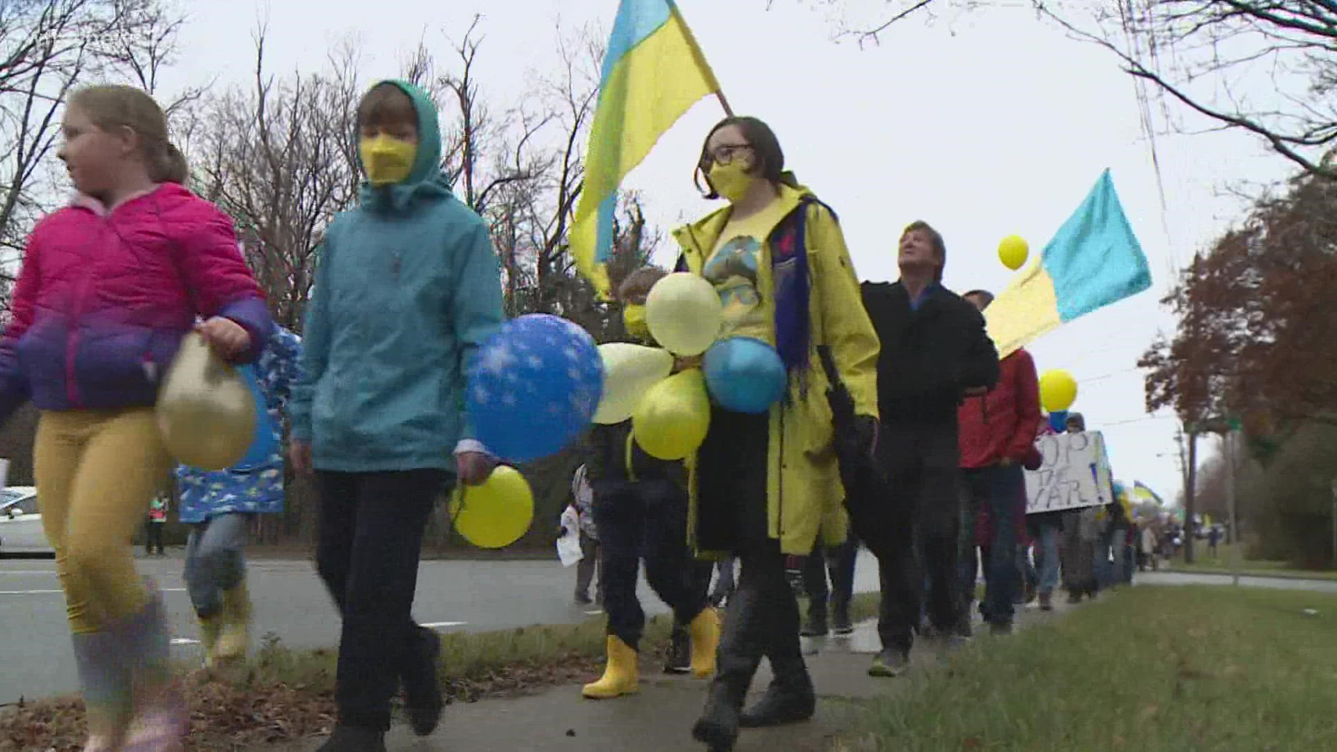 Organizers said they are meeting at Trinity Church on Friendly Avenue in Greensboro to support and uplift Ukrainians.