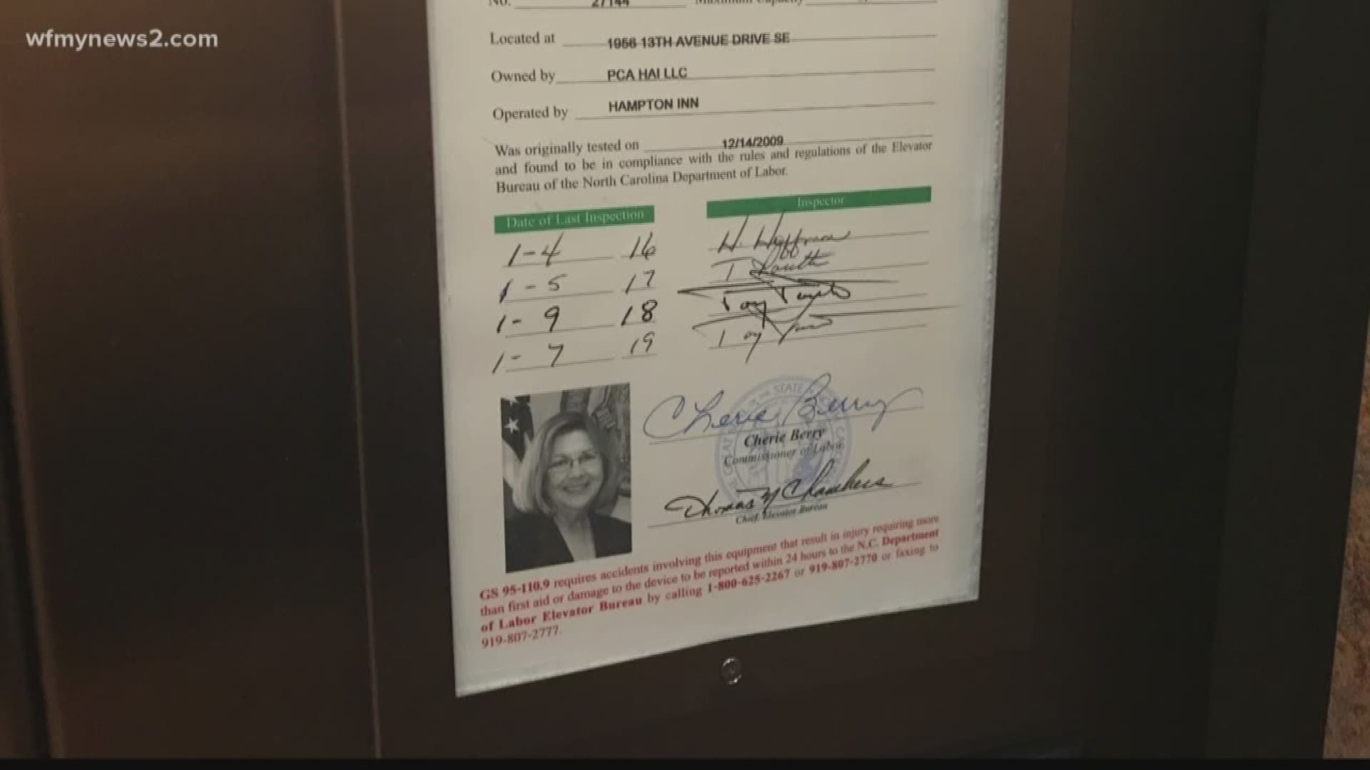 Chances are if you’ve been in an elevator in North Carolina, you can thank Cherie Berry for making sure it’s a safe one.
