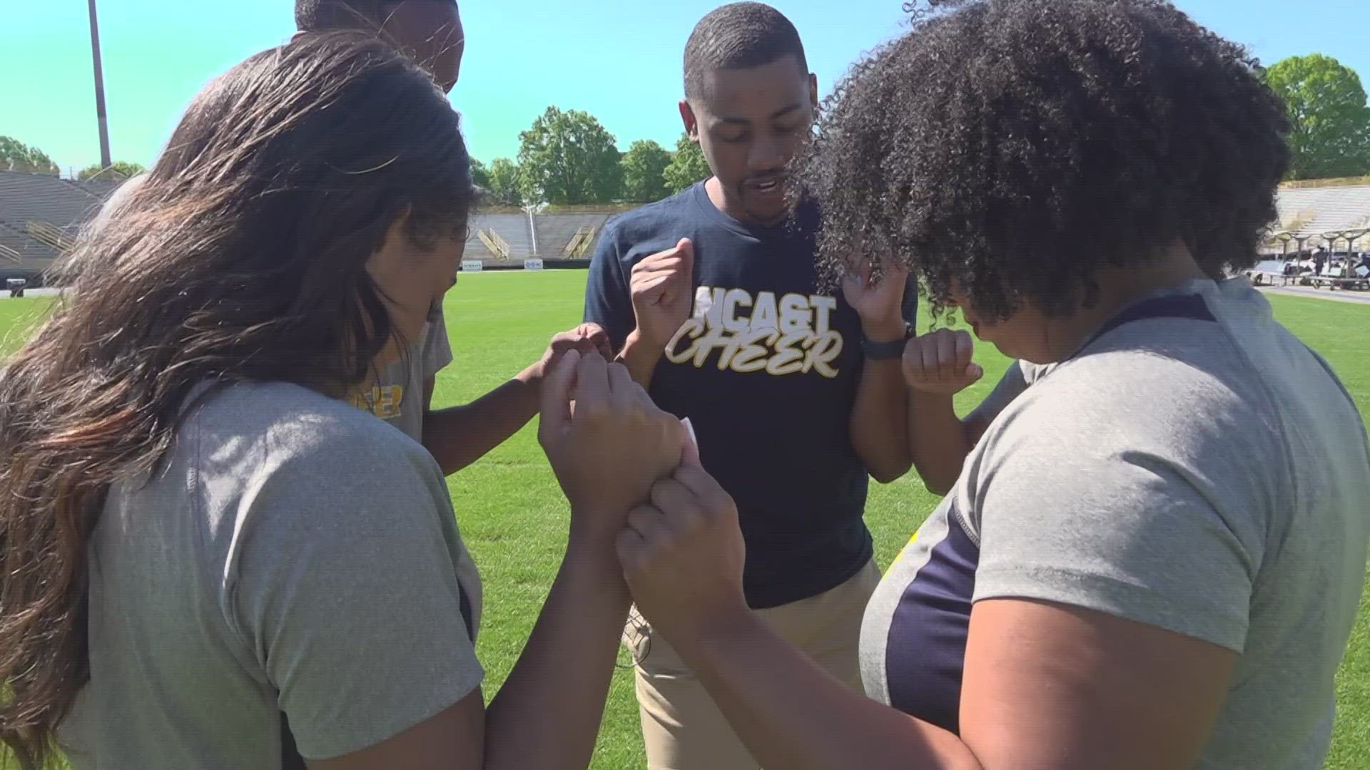The NC A&T cheerleaders became the first HBCU team in NC to win an NCA National Championship.