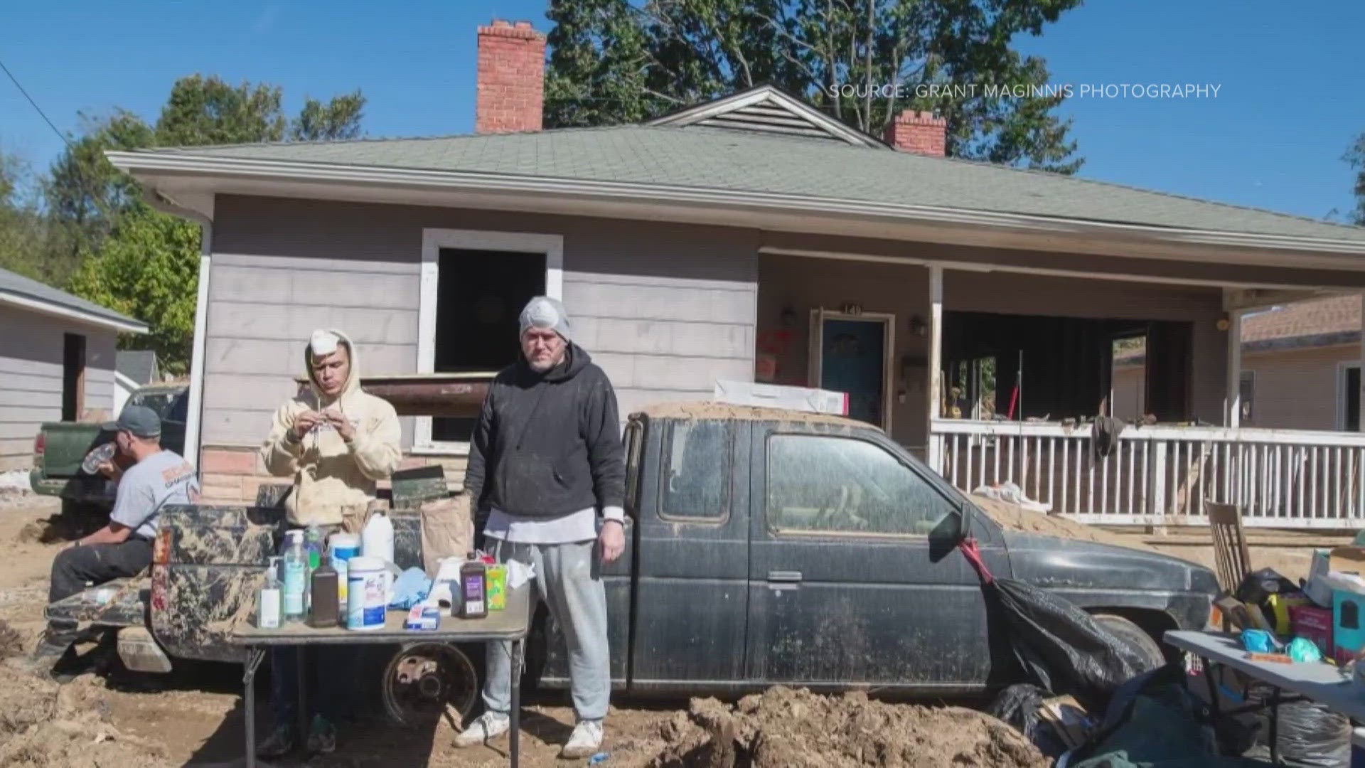 Members from the CLT Foundation hope their mission will bring joy to families affected by Helene.