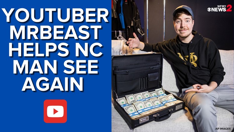 Youtuber MrBeast helps NC man see again and buys him a Tesla