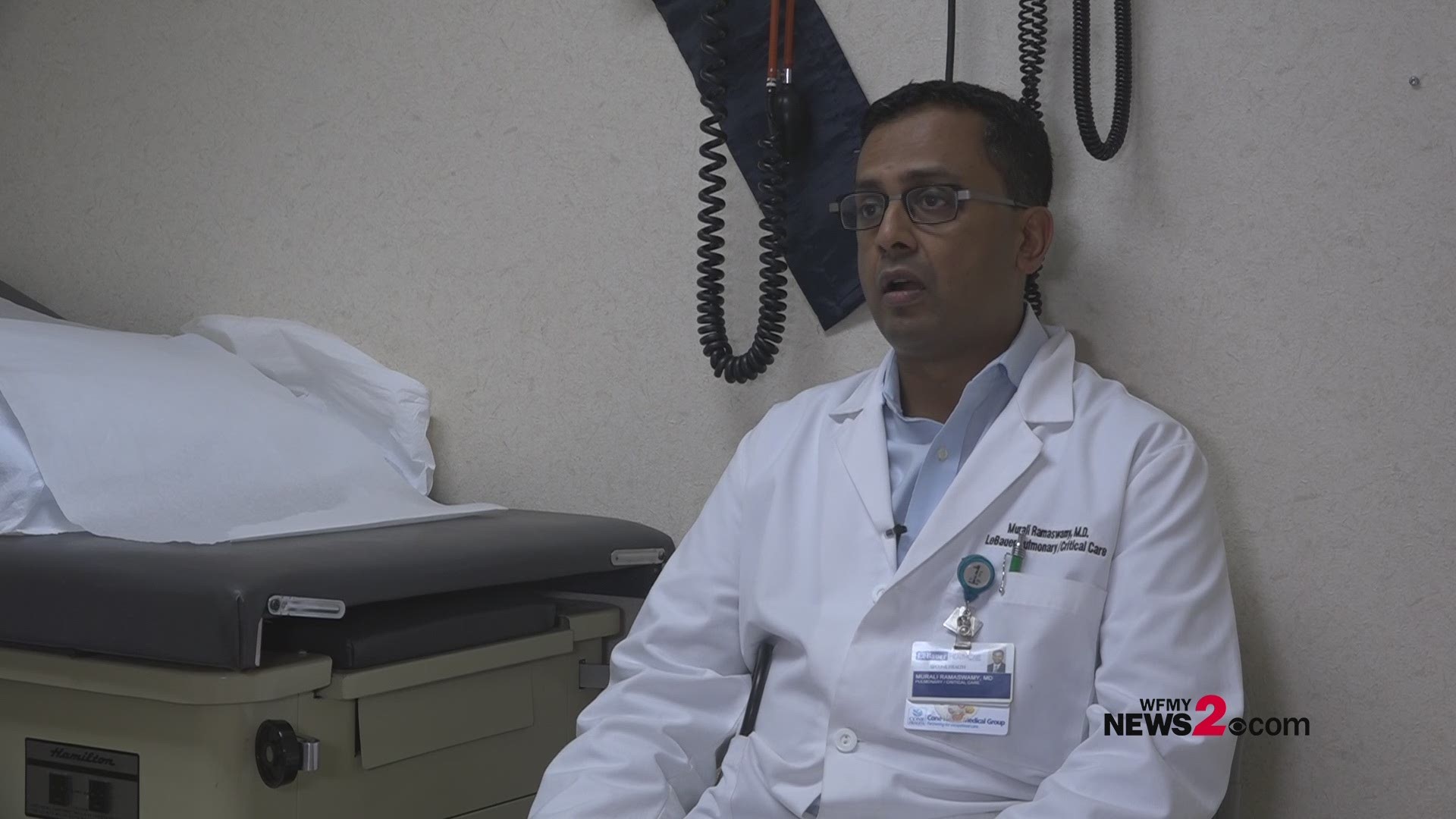 Dr. Murali Ramaswamy, Director of the Interstitial Lung Disease Program for LeBauer Health Care at Cone Health speaks on the effects of vaping.