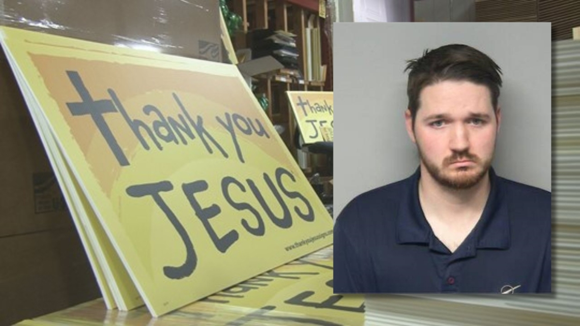 Thank You Jesus Signs Creator Faces Exploitation Charges