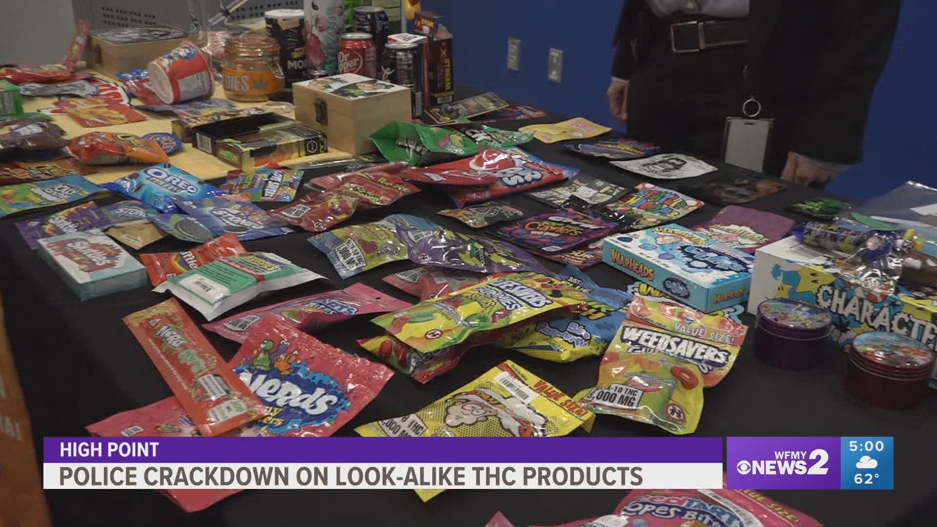 Police said the issue with these products is they violate trademark laws and are marketed toward children.