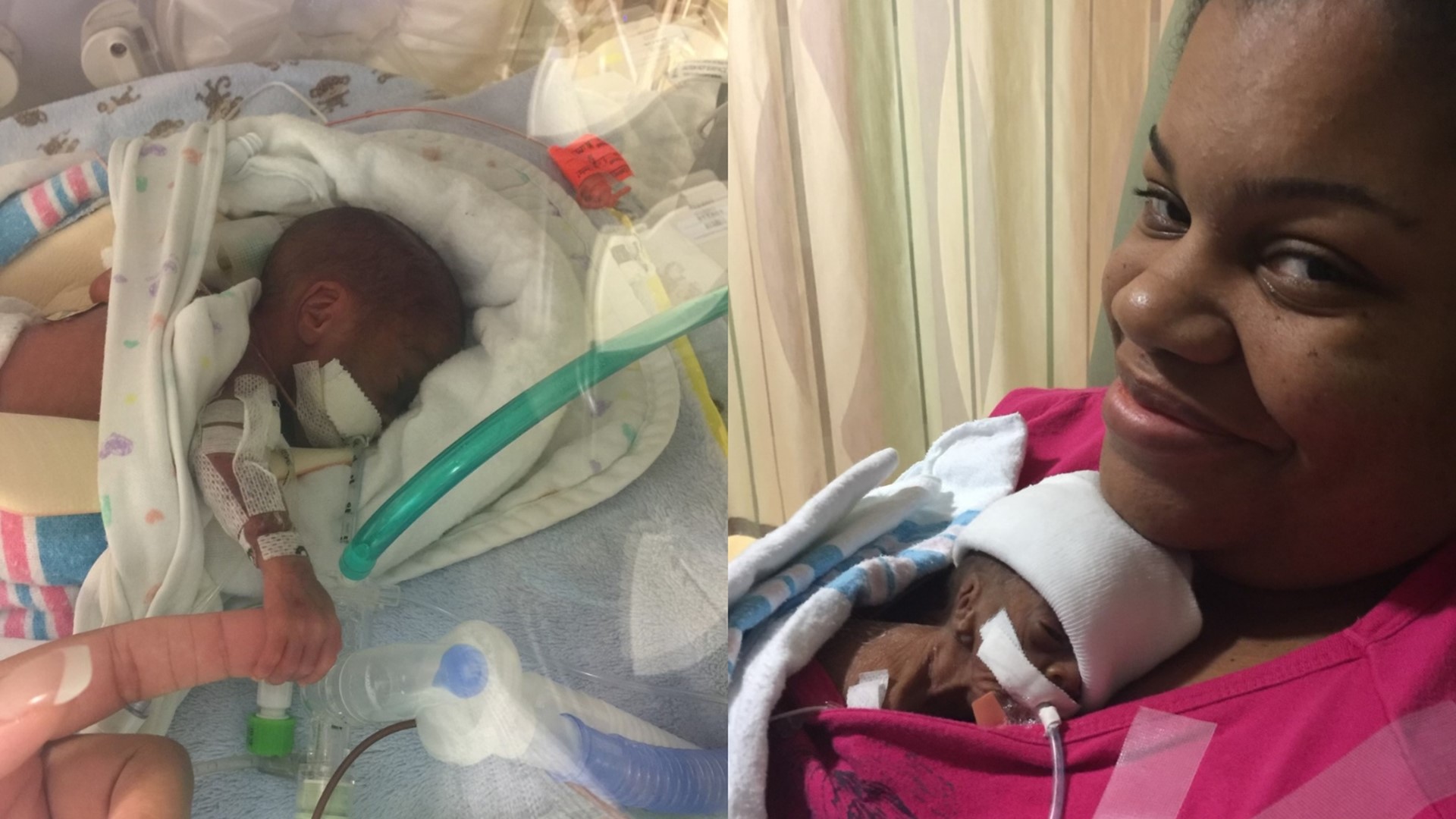 High Point micro-preemie Amari Jones spent 120 days in the NICU at Novant Health Forsyth Medical Center. He weighed only 15 ounces, roughly the size of a smartphone.