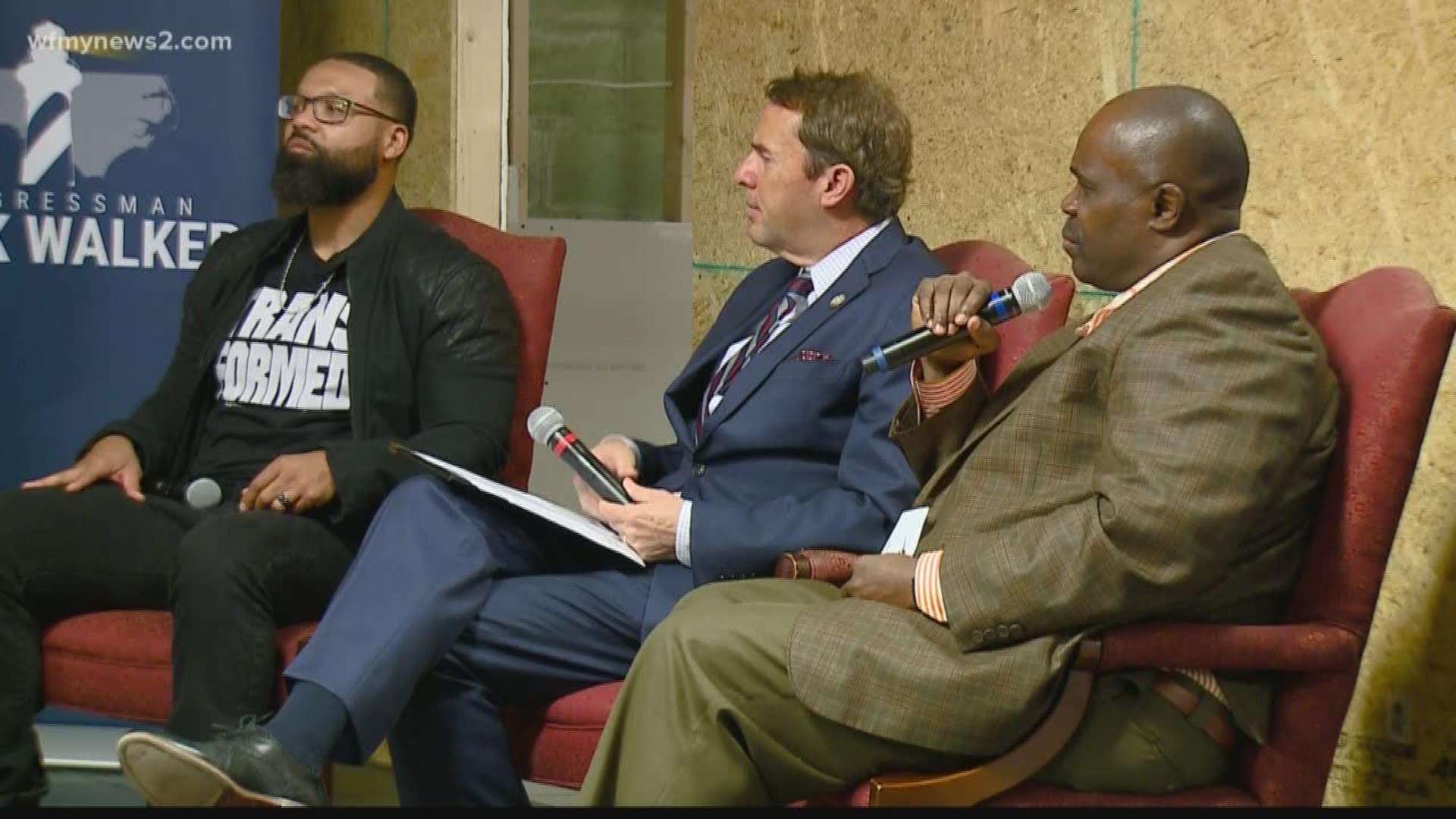 Congressman Mark Walker was in Greensboro pushing for legislation that would help former inmates to re-enter the work force.