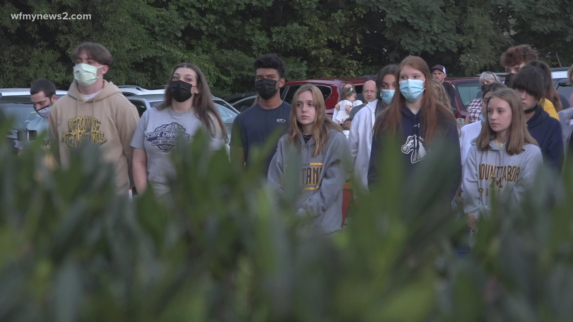 Students, families, and more gathered to remember the life lost and lives forever changed after a school shooting at Mount Tabor High School.