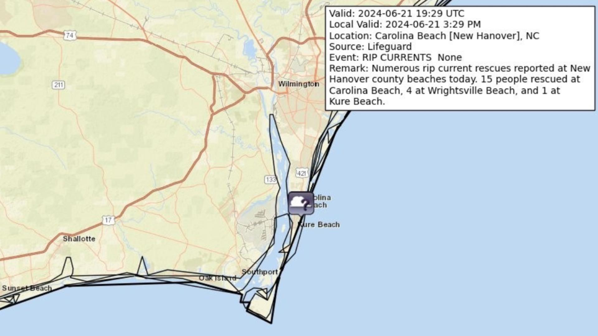 North Carolina coast seeing high risk of rip currents | wcnc.com