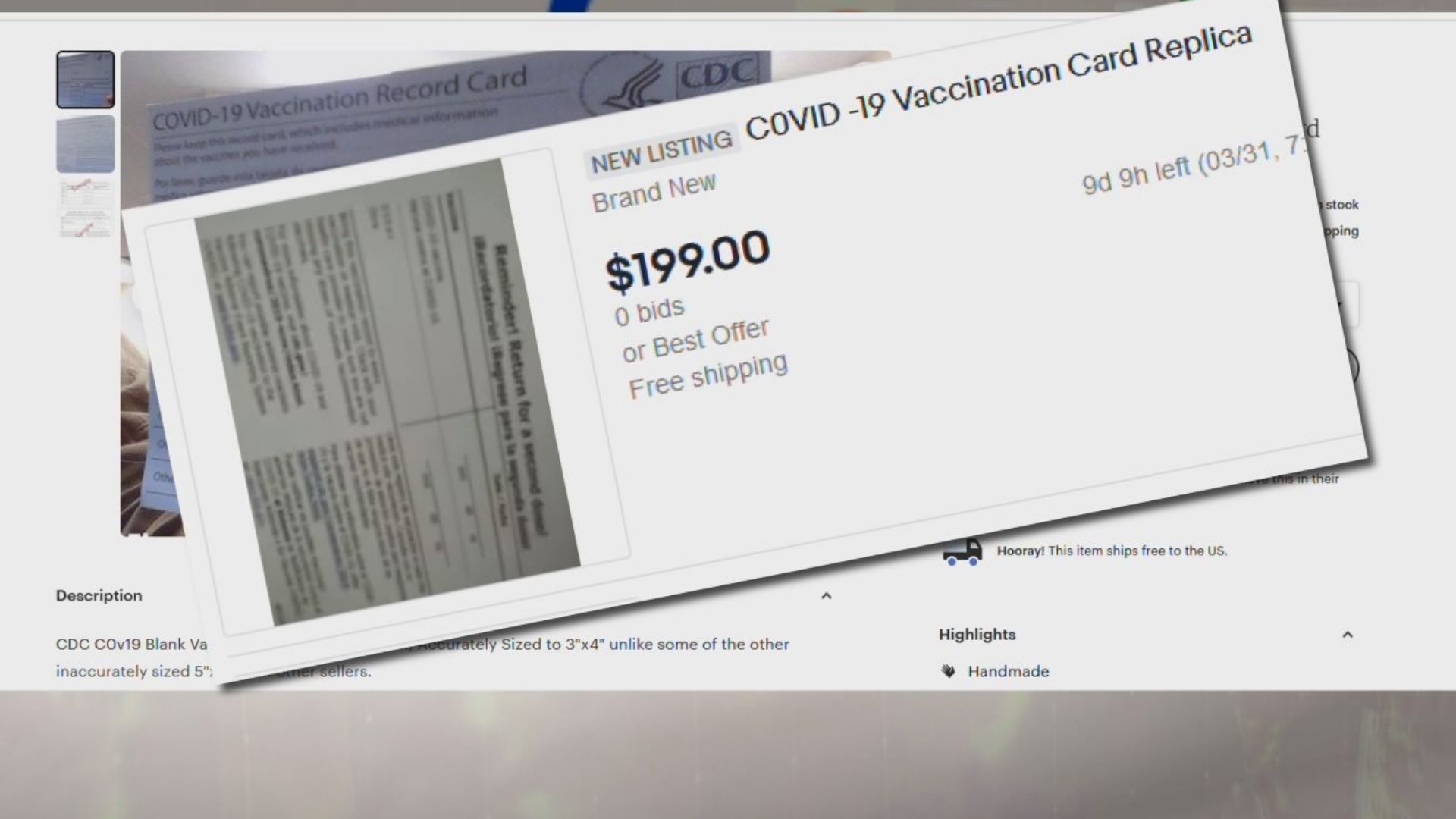 Now North Carolina's Attorney General is launching an investigation in fake COVID vaccine cards for sale.
