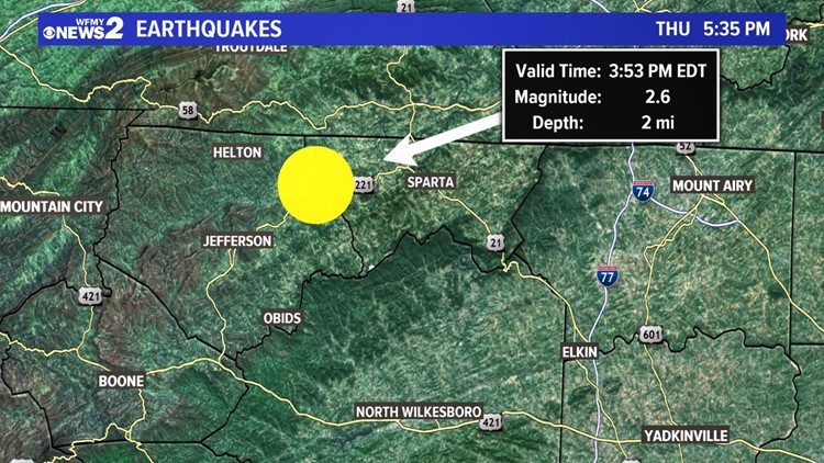 Aftershocks continue nearly 2 months after Sparta earthquake | wcnc.com