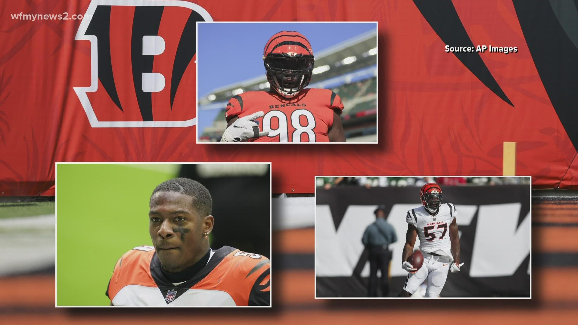 Three mothers talk about their sons, who grew up playing football in the Triad, going to Super Bowl LVI with the Cincinnati Bengals.