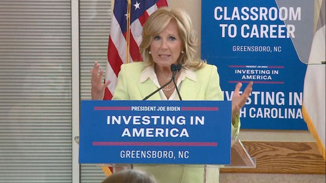 First Lady Biden Speaking At GTCC | Wcnc.com