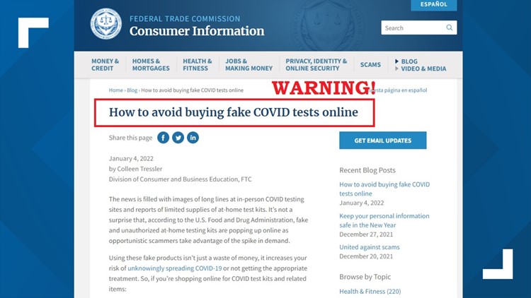 Beware: Fake at-home COVID test kits & price gouging