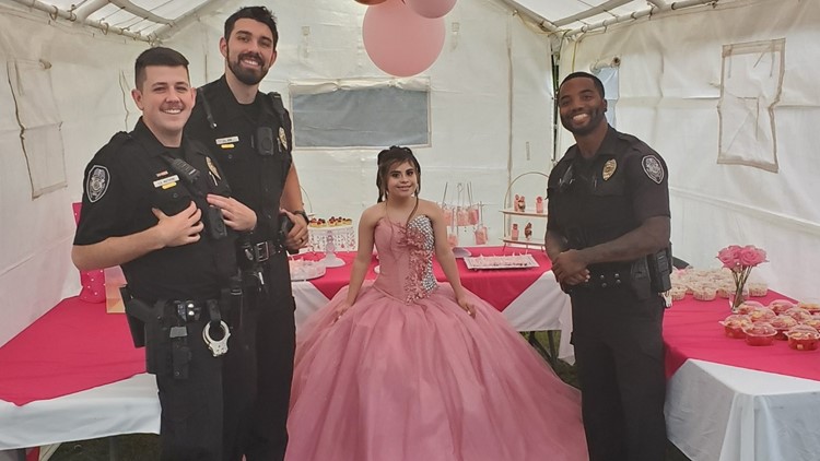 Noise complaint leads to NC police celebrating girl's quinceañera