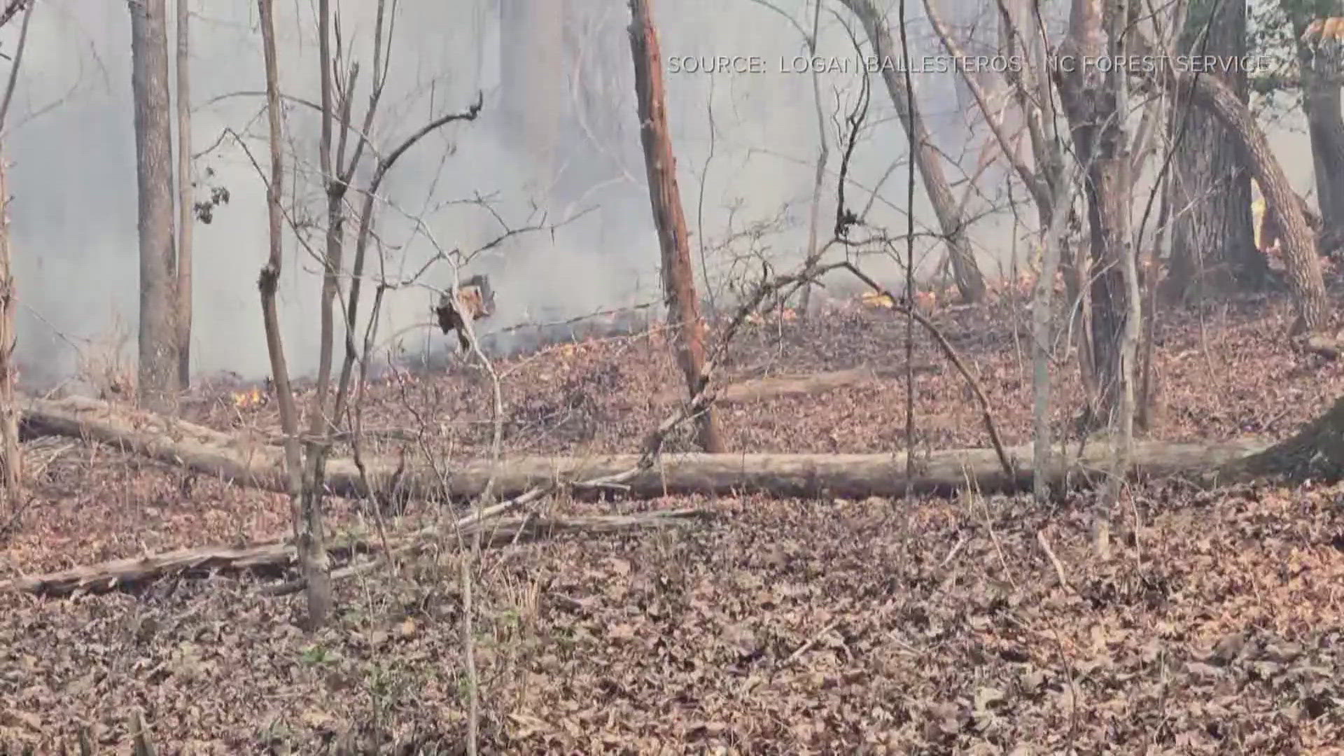 The fire is at 65% containment but its one of the largest fires this area has seen.
