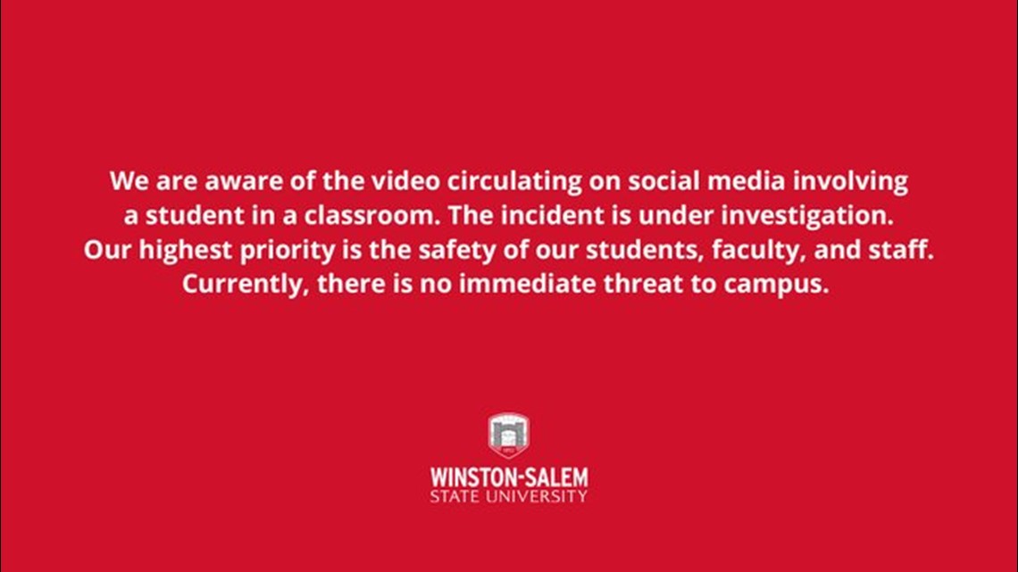WSSU student arrested after argument with professor - Vimarsana News