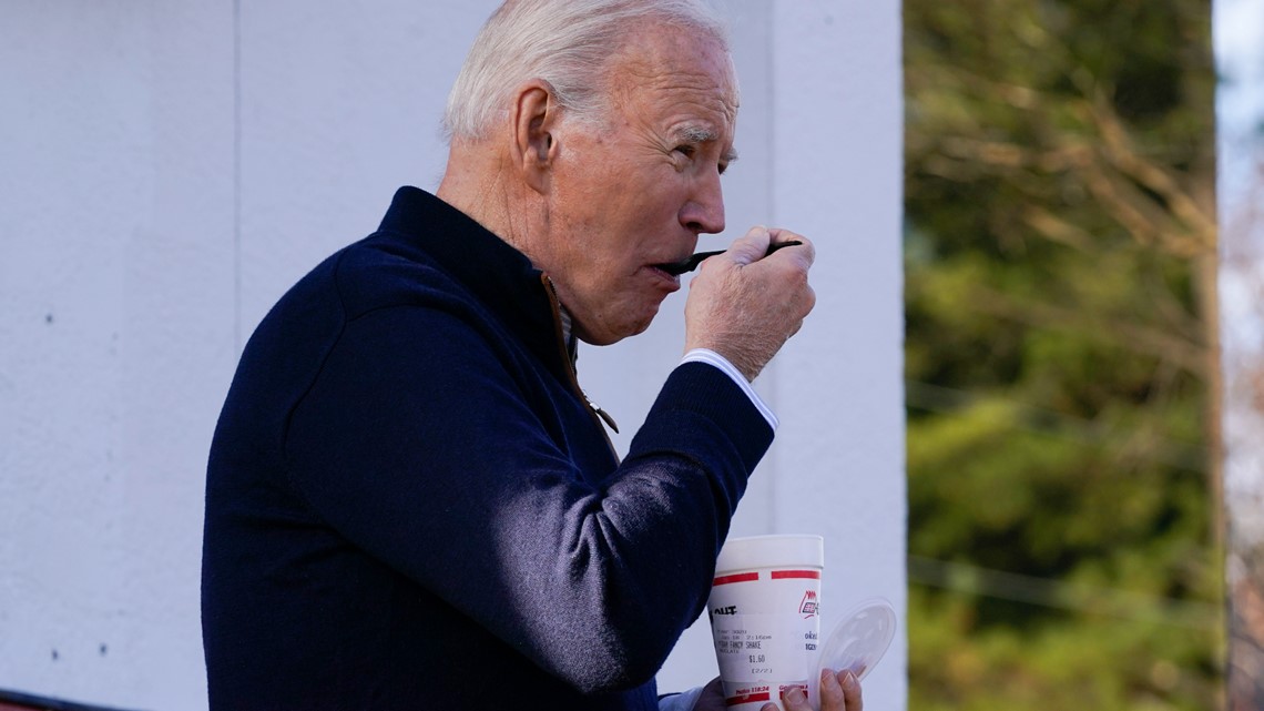 Biden stops by Cook Out for a milkshake | wcnc.com