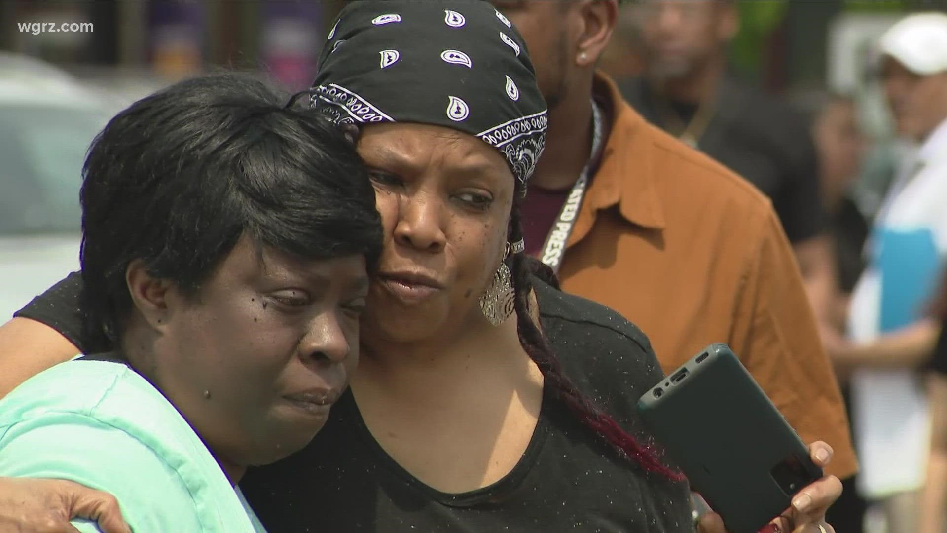 The City of Buffalo stopped for a moment of silence to remember the victims of last Saturday's massacre at Tops supermarket.