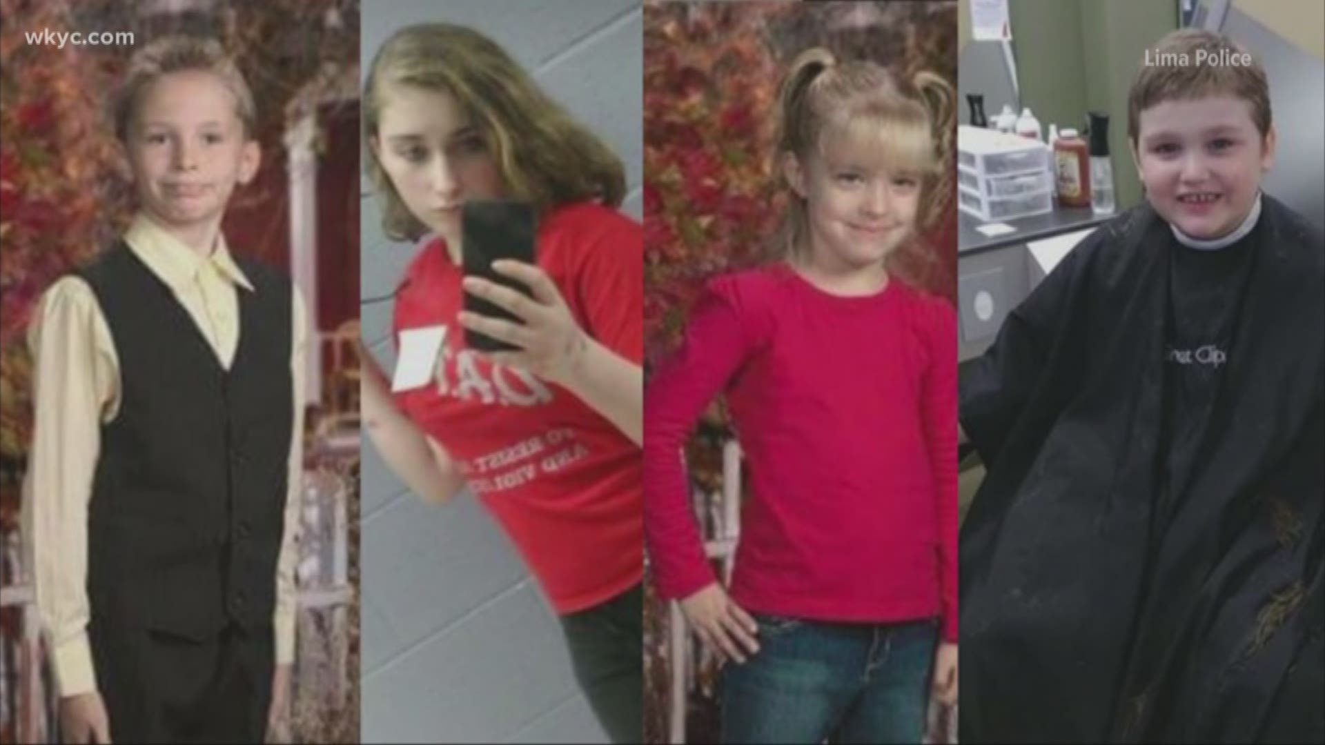 Aug. 28, 2018: A missing child alert has been issued for all states between Ohio and Florida as police say the kids -- ranging in age from 13 to 8 -- were taken by their non-custodial mother in Lima early Tuesday morning.