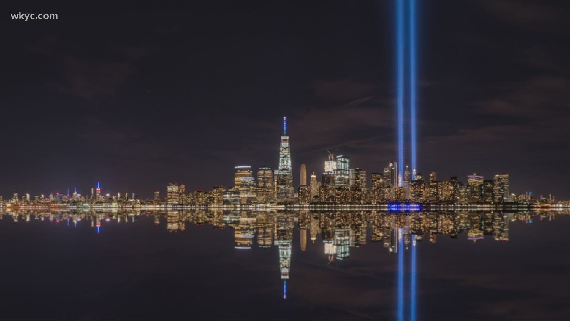 The beams of light in New York will not shine due to the coronavirus. The beams will be replaced with blue lights on buildings in Manhattan this year.