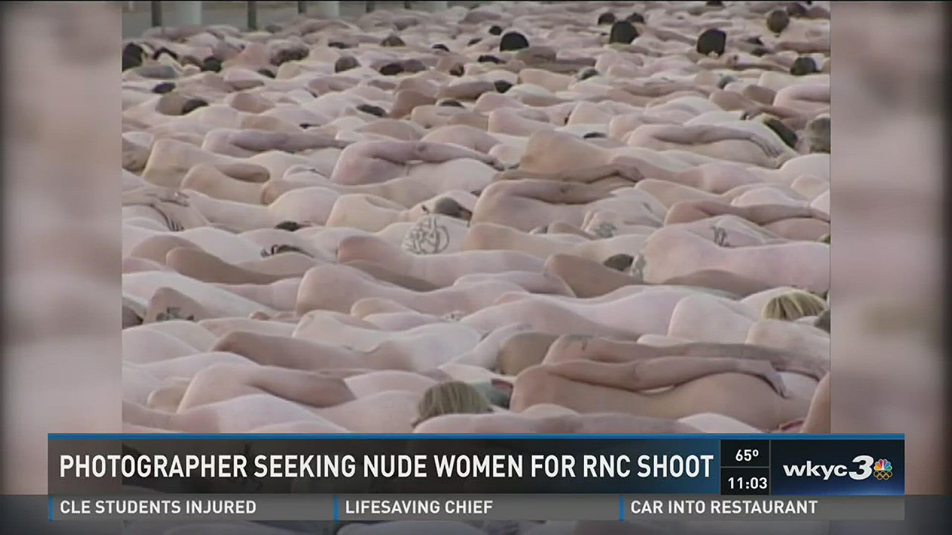 Everything She Says Means Everything installation of 100 nude women at the  RNC.