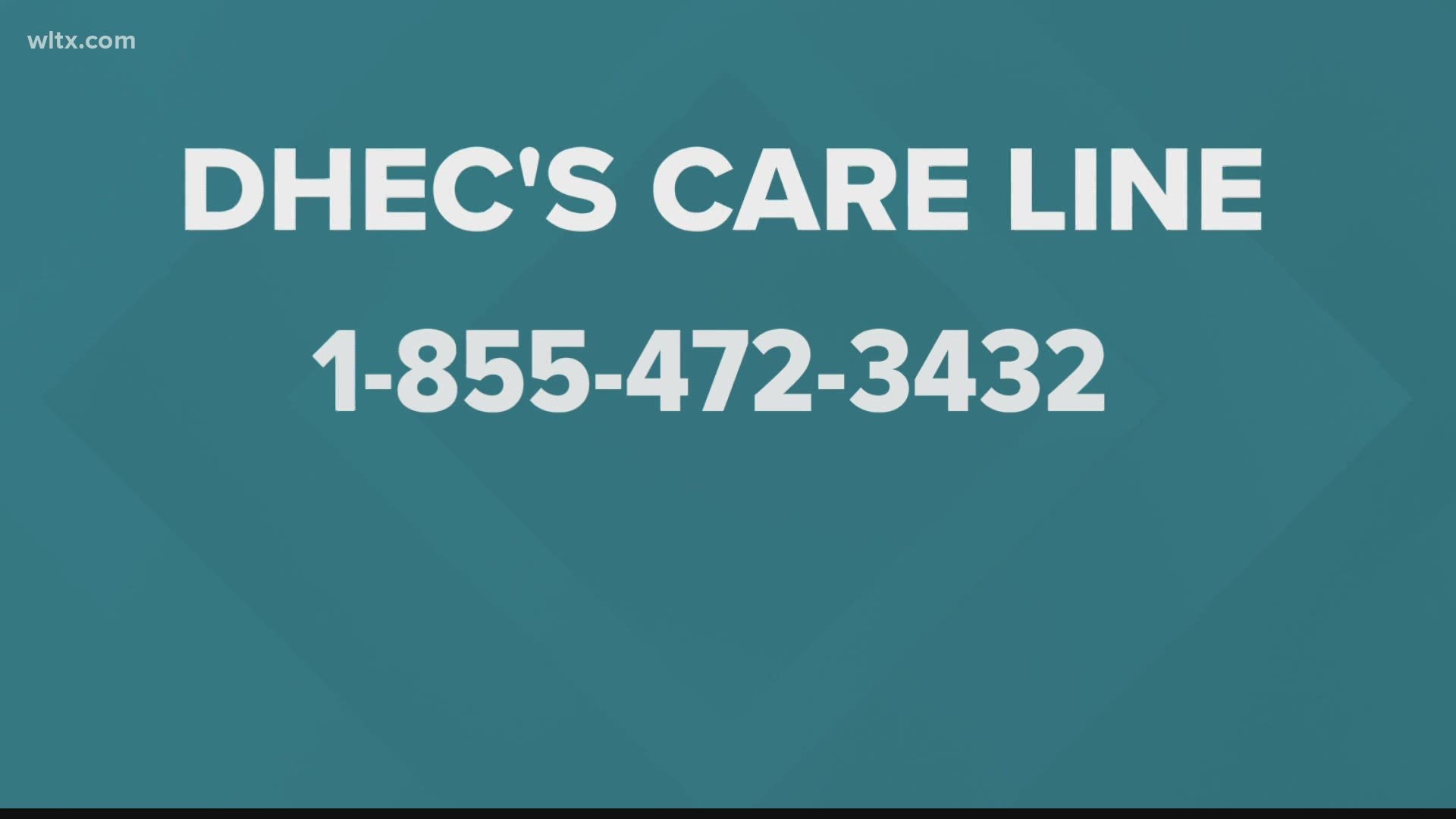 DHEC's new website and phone number to help folks, currently over 70 and health care workers, sign up for vaccines.