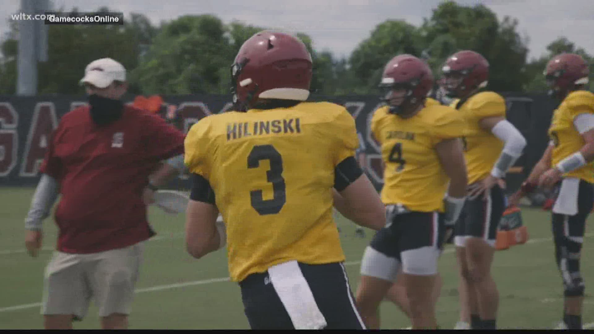 South Carolina sophomore quarterback Ryan Hilinski on how the offense wants to "bust the scoreboard."
