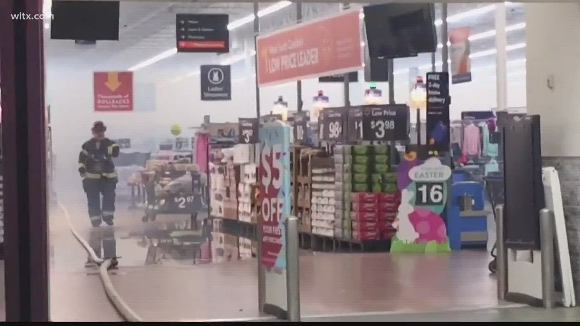What started as a small fire has led to millions of dollars of damage for a Columbia walmart