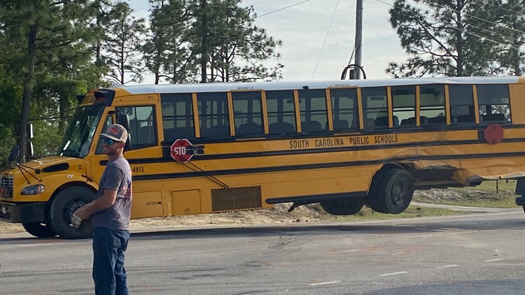 Students taken to hospital after bus, tanker truck crash in South Carolina