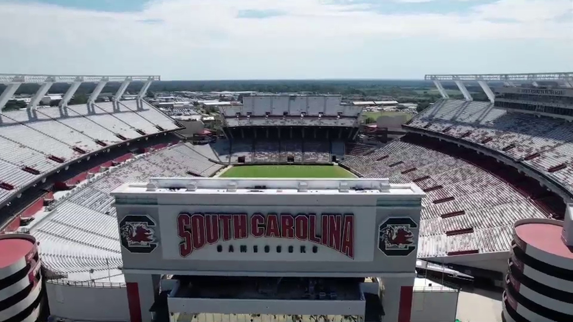 Construction on Williams-Brice Stadium's west end stands is not expected to begin until the 2025 football season ends.