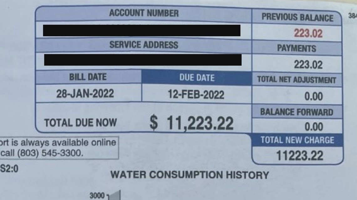 Elgin couple stunned by 11K bill from Columbia Water