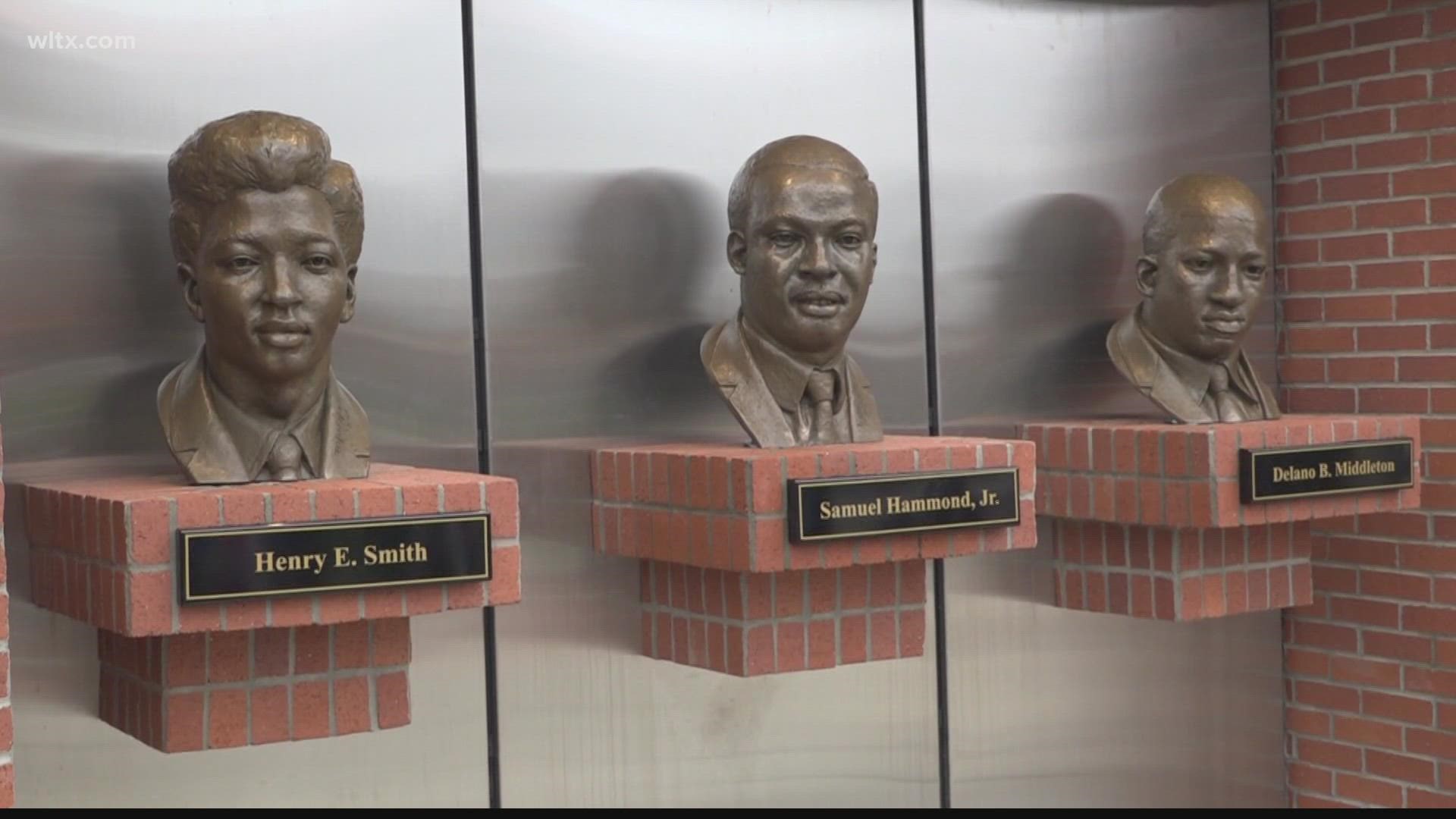 In Orangeburg, a ceremony at SC State University took place to dedicate a new monument of three young men killed during the massacre in 1968.