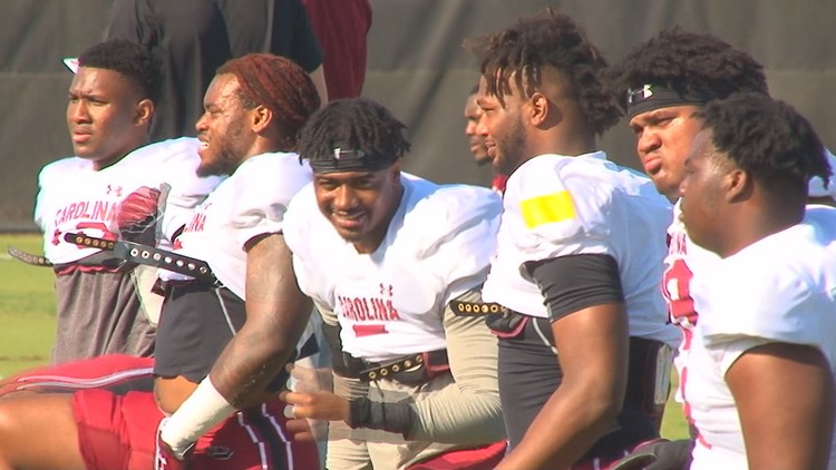 South Carolina will end spring practice Saturday under the lights