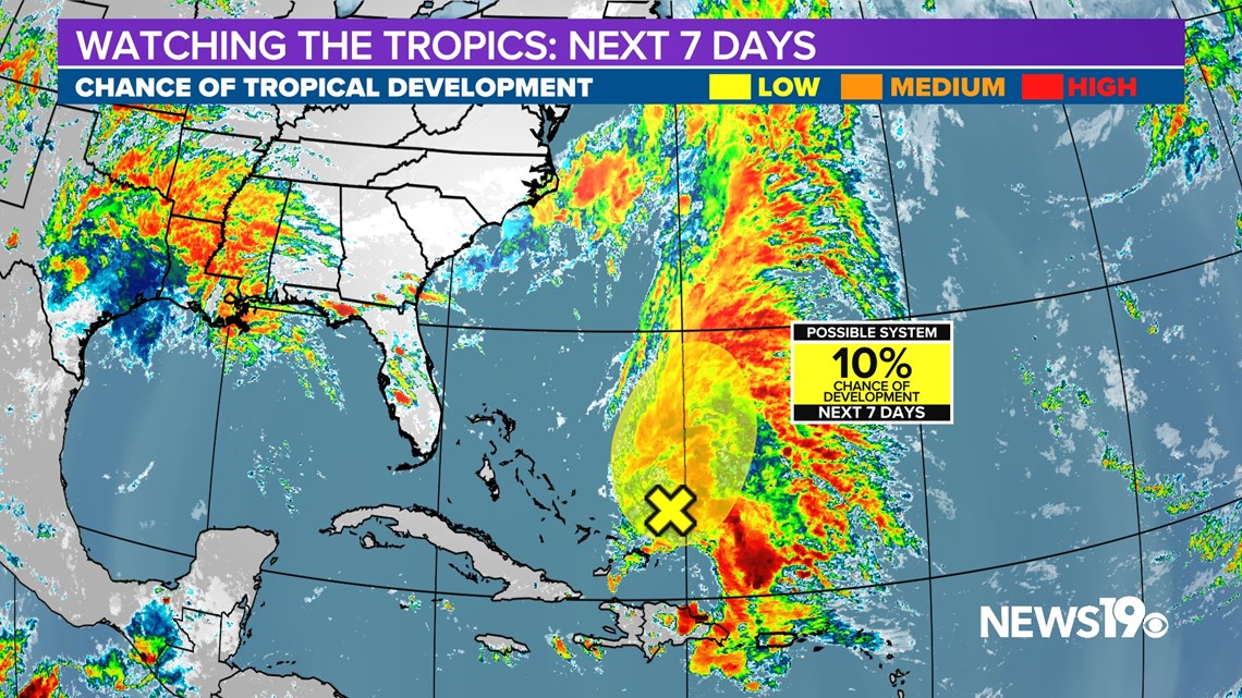 Early hurricane season update Potential system off US East Coast