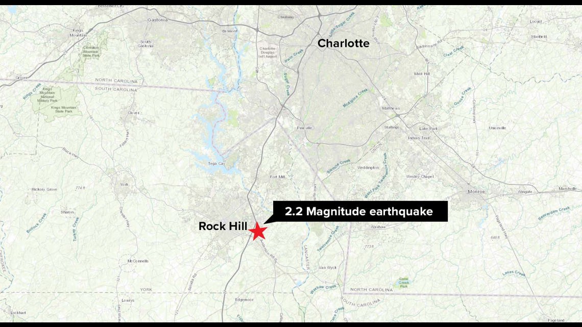 Rock Hill area rocked by small earthquake