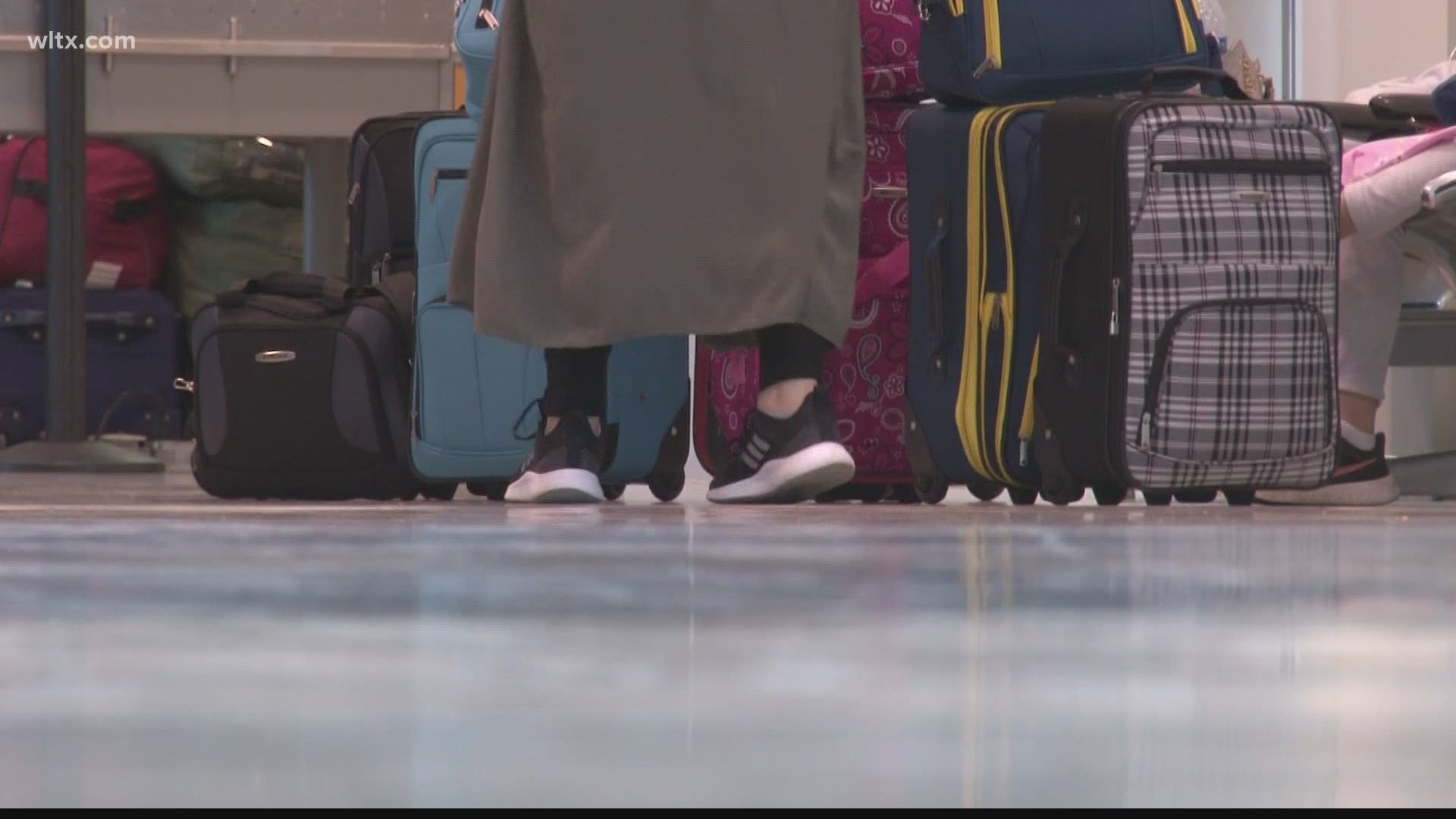 Some travelers say this is the first time they are traveling since the pandemic.