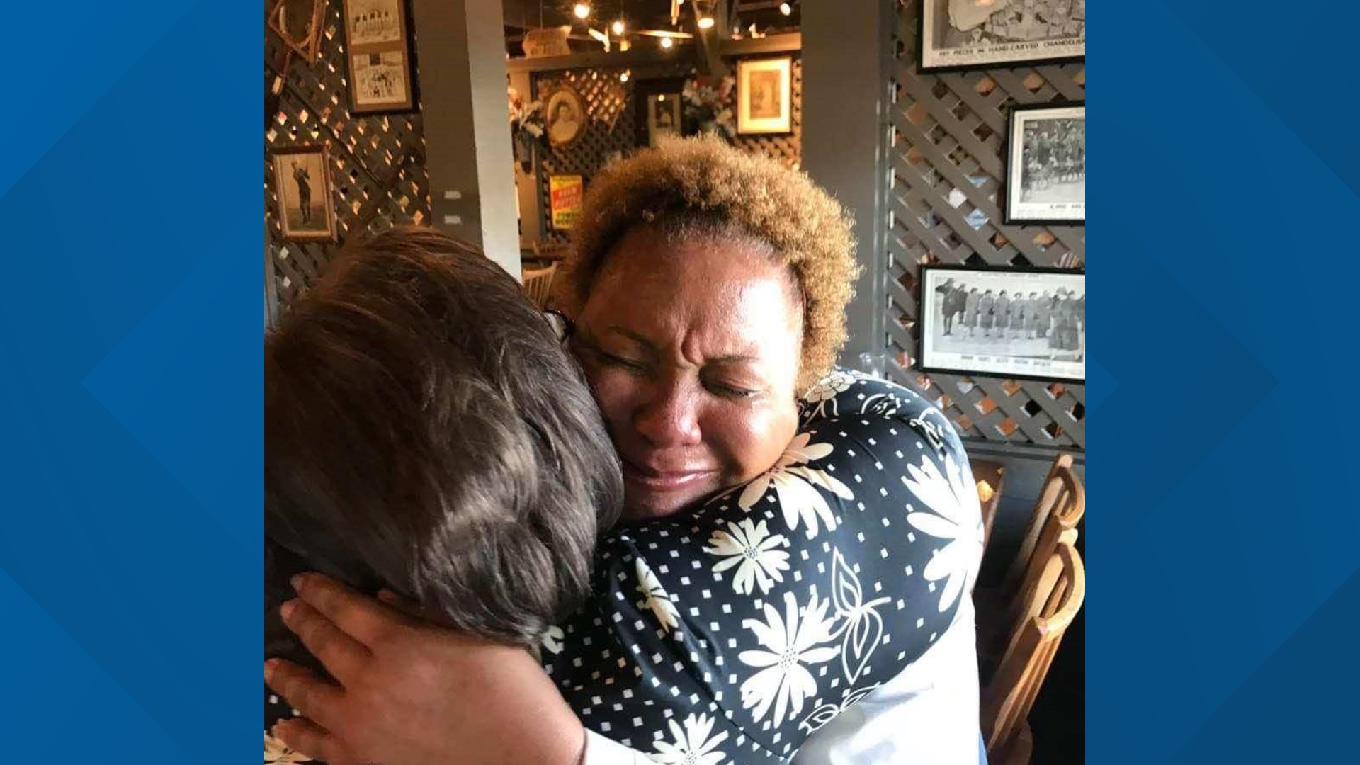 A party of 11 made one Dublin waitress' day Wednesday morning.