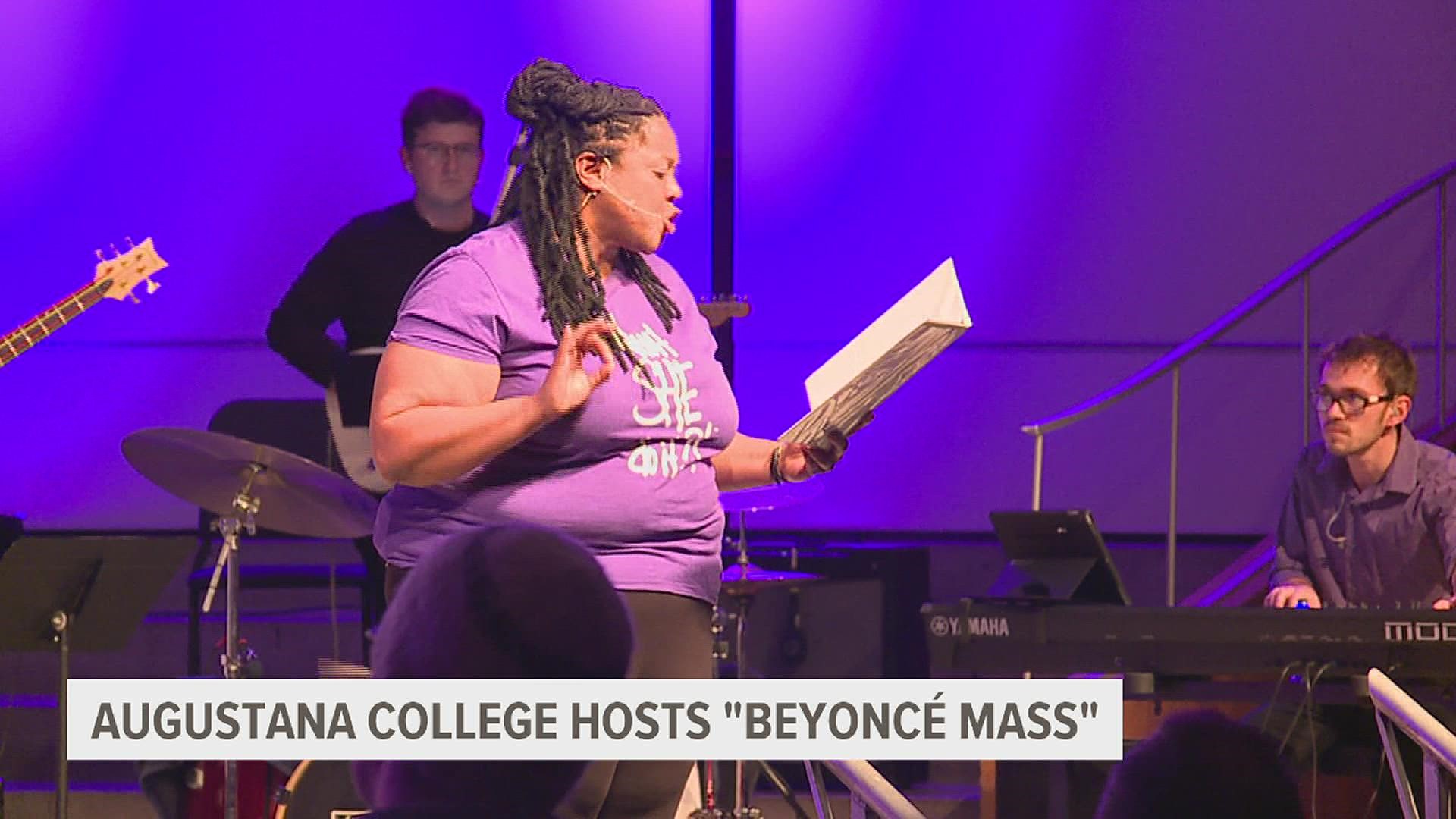 Augustana College hosts "Beyoncé Mass" service to encourage diversity, inclusion.