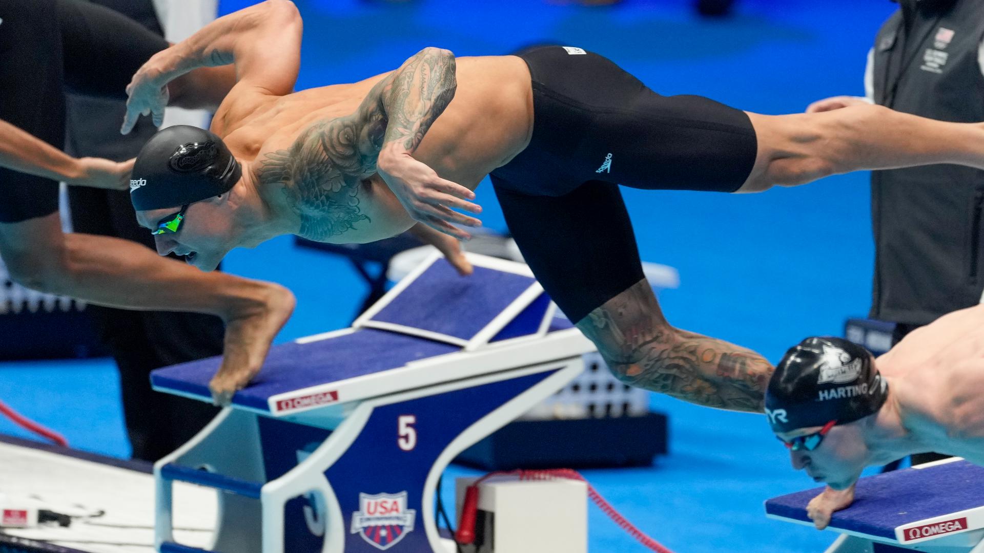 Caeleb Dressel wins again at U.S. Olympic swimming trials | wcnc.com